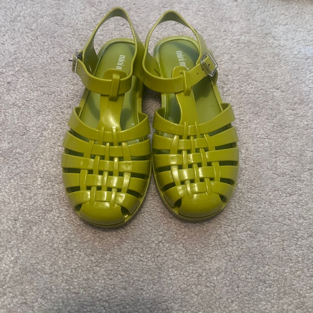 Mini Melissa green jellies